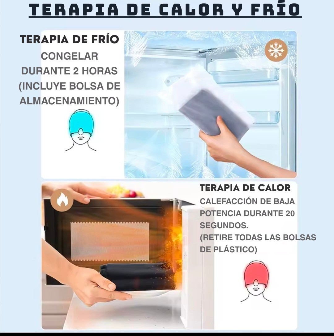 MASCARA DE GEL PARA LA MIGRAÑA