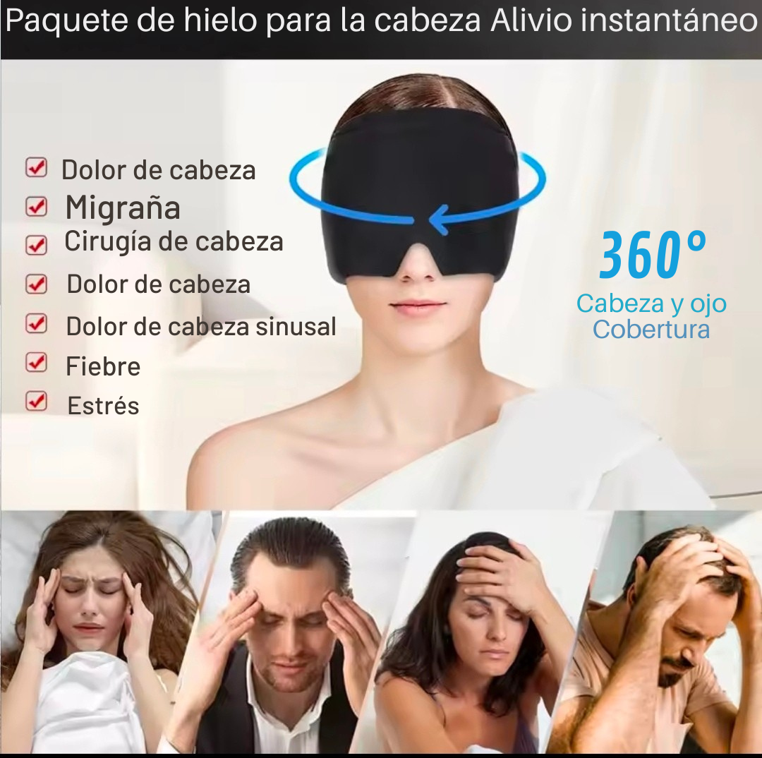 MASCARA DE GEL PARA LA MIGRAÑA