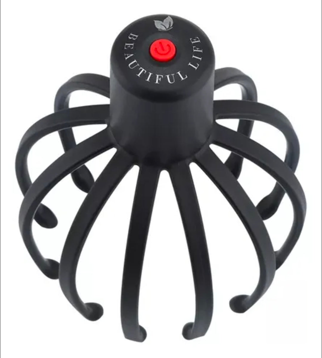 MASAJEADOR ELECTRICO DE CABEZA CON FORMA DE PULPO.