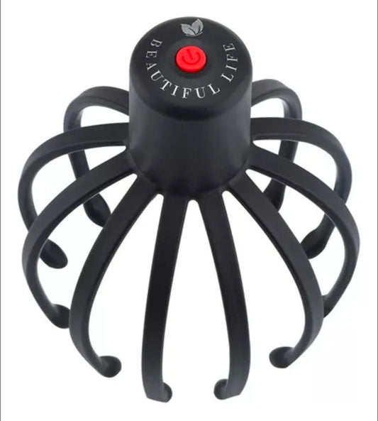 MASAJEADOR ELECTRICO DE CABEZA  CON FORMA  DE PULPO.