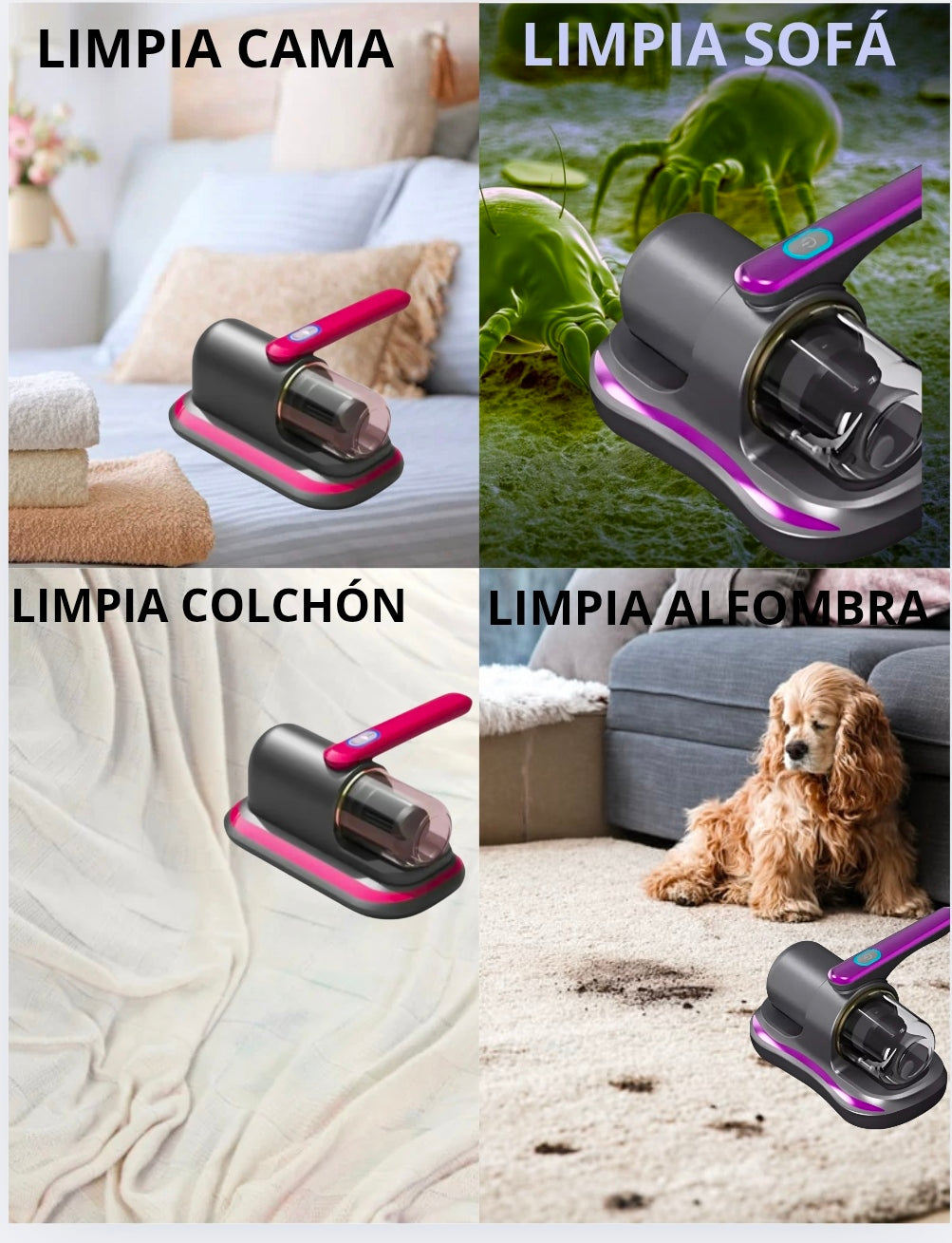 ASPIRADORA ANTIÁCAROS .UV